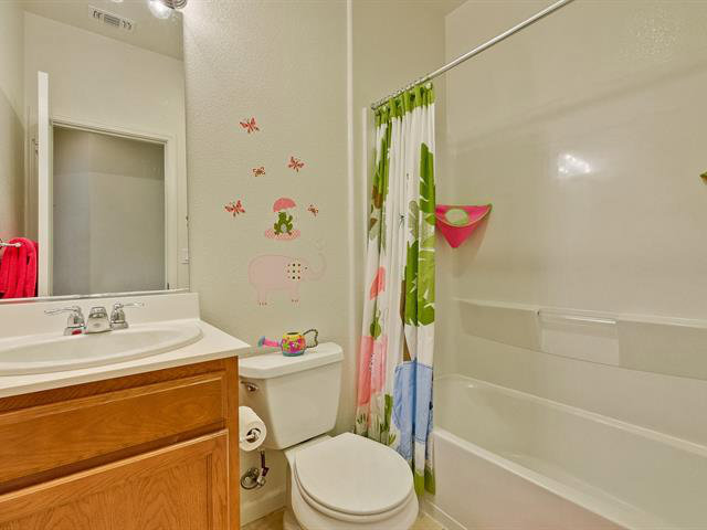 247 Peppermint Tree Terrace, Unit 3 Sunnyvale, CA 94086 - Photo 21 of 25 a bathroom with a sink toilet and shower