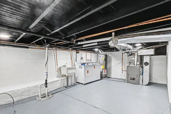 a view of storage and utility room