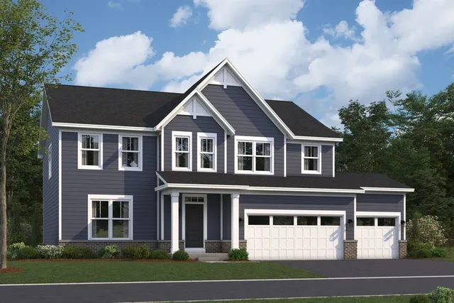 a view of a yard in front of house