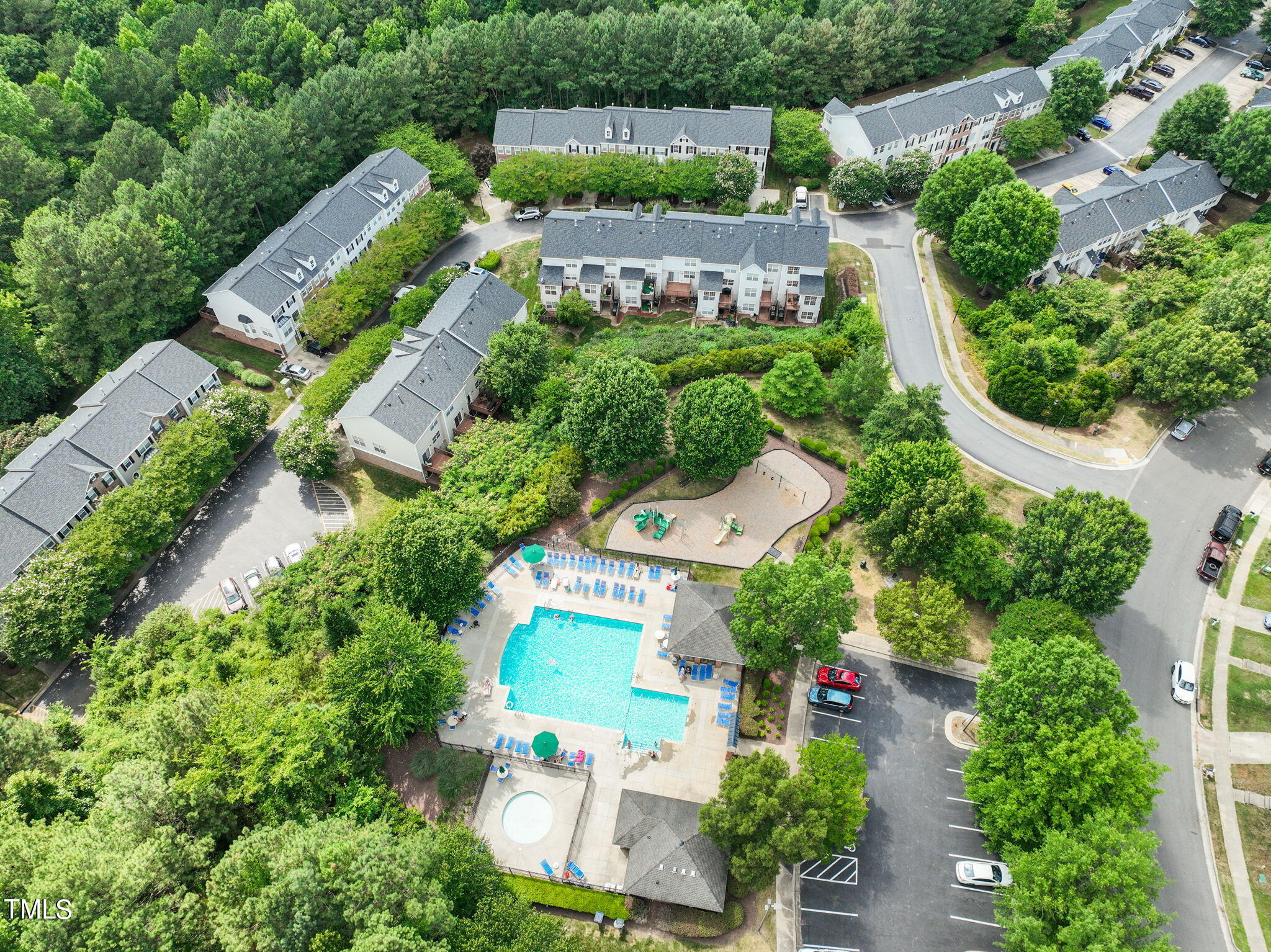 5325 Echo Ridge Road Raleigh, NC 27612 - Photo 55 of 61 an aerial view of a house with outdoor space