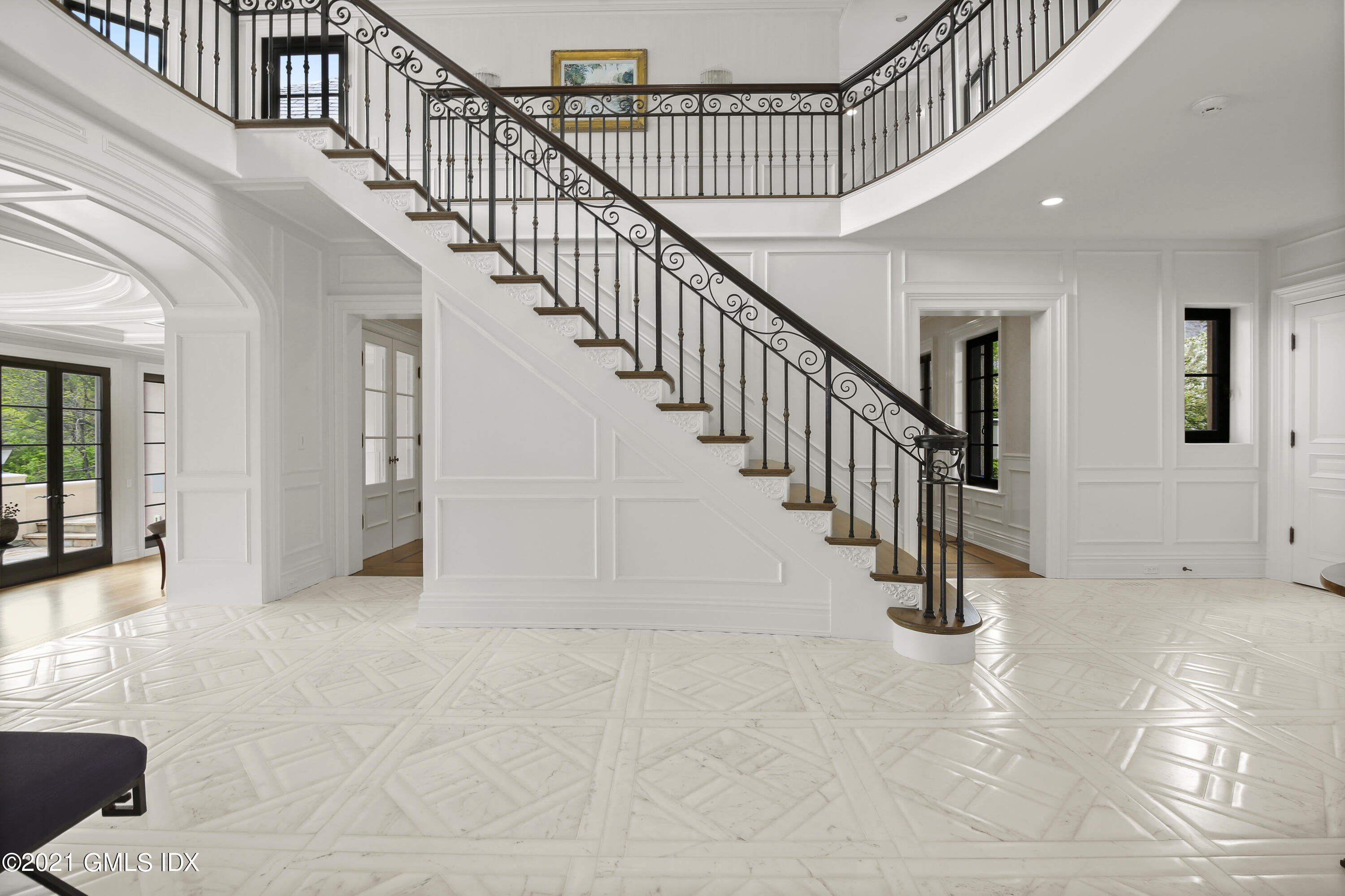 200 Stanwich Road Greenwich, CT 06830 - Photo 38 of 80 a view of staircase with white walls and windows