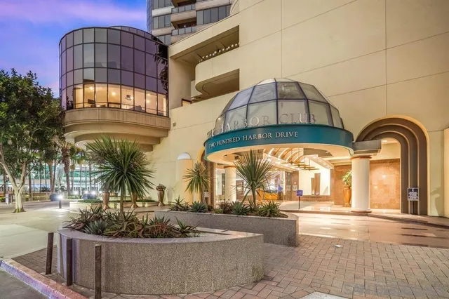 a view of building with yard