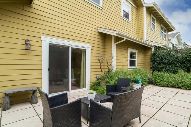 a view of a house with a patio
