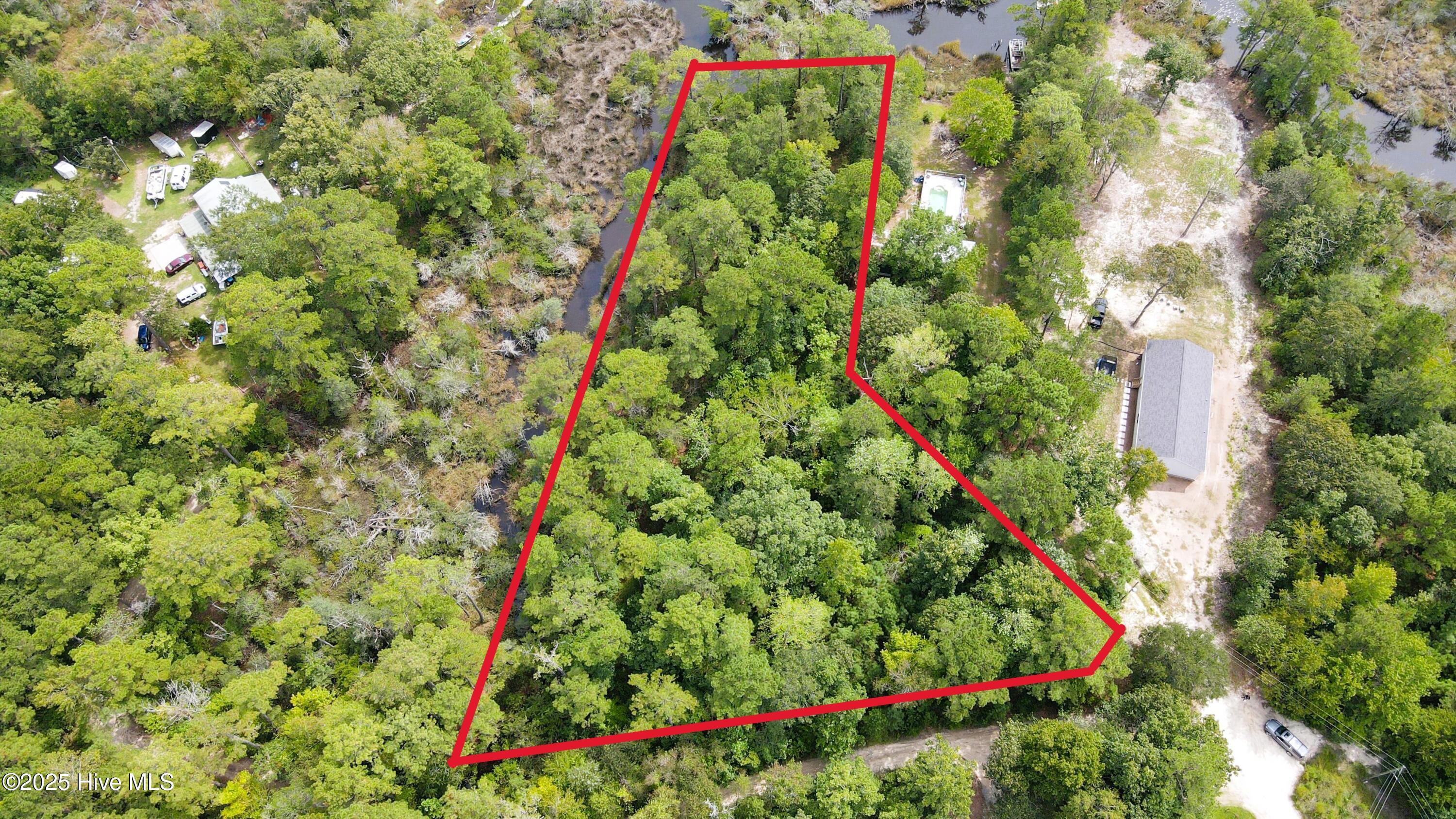 323 Clearview Drive Holly Ridge, NC 28445 - Photo 5 of 16 Approximate Property Line Aerial