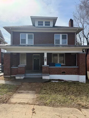 a front view of a house