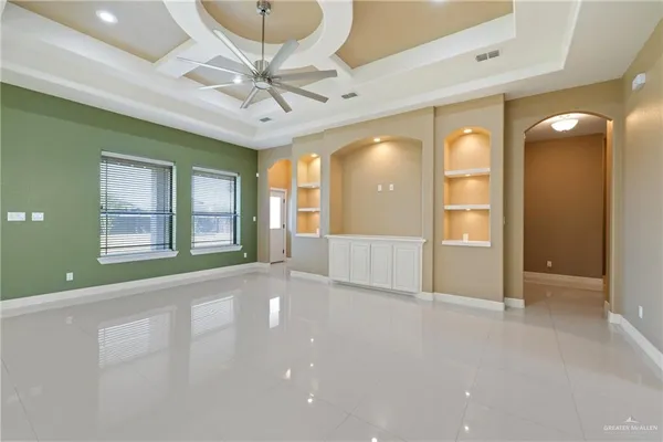 a view of a sink and a chandelier