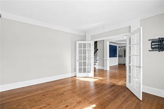 a view of an empty room