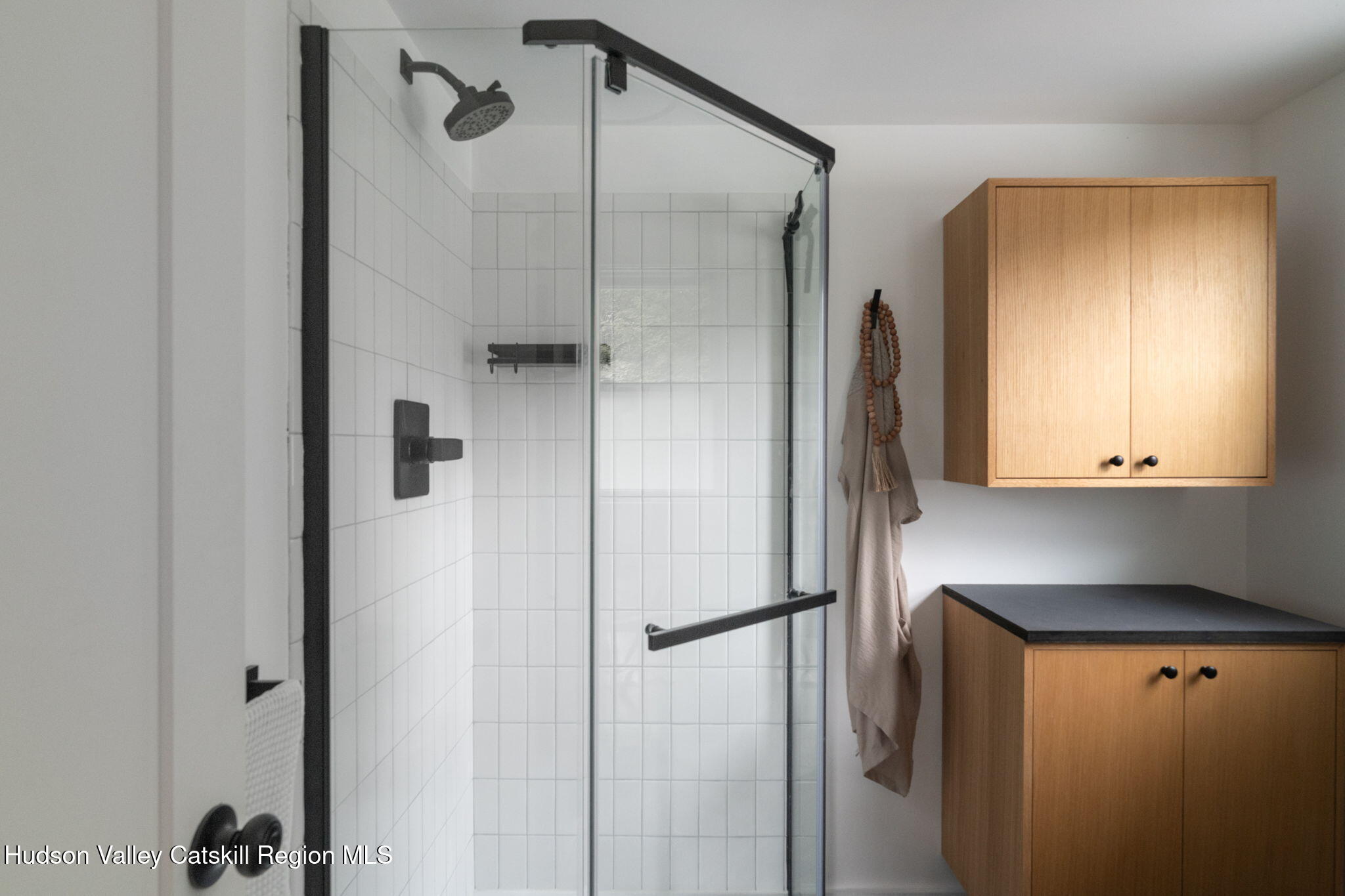 442 Lapla Road Kingston, NY 12401 - Photo 15 of 26 a bathroom with a shower and a mirror