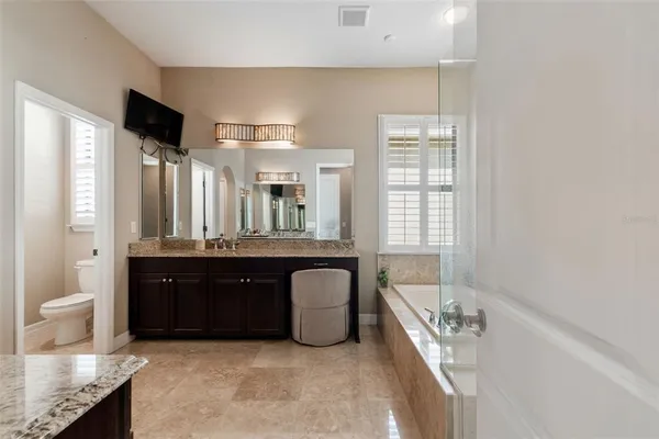 an aerial view of multiple house