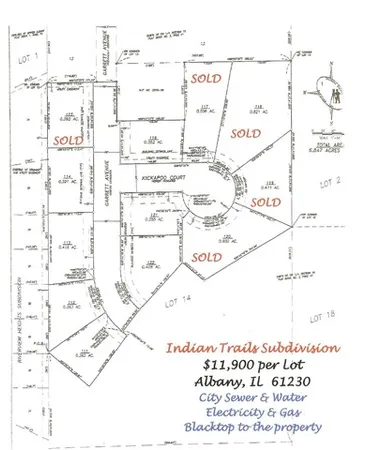 $13,500 | Lot 112 Garrett Avenue, Albany, IL 61230