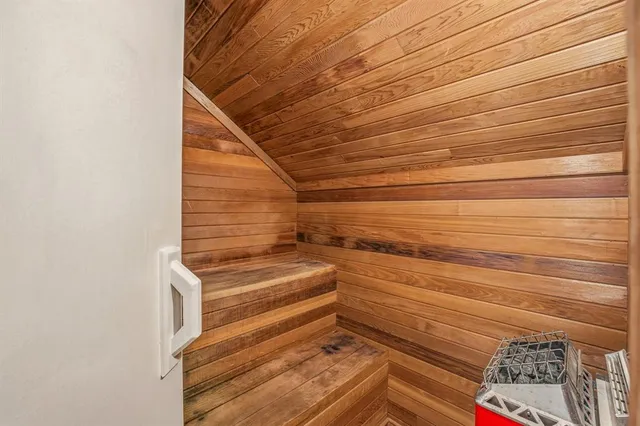 a view of a porch with a bench