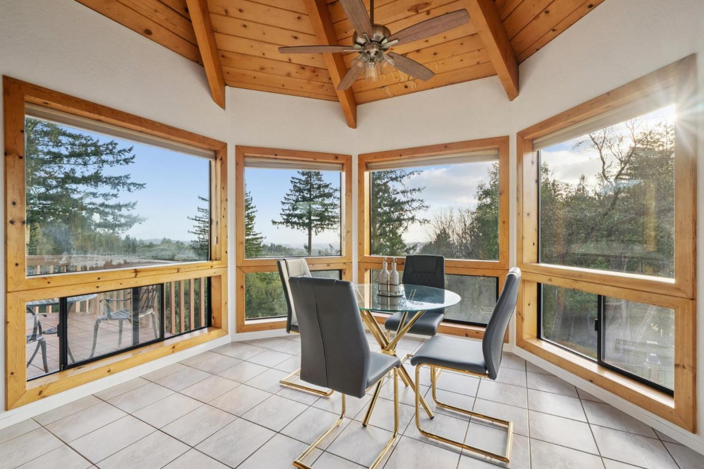 600 Ridge Top Road Los Gatos, CA 95033 - Photo 28 of 81 a dining room with furniture water view and balcony