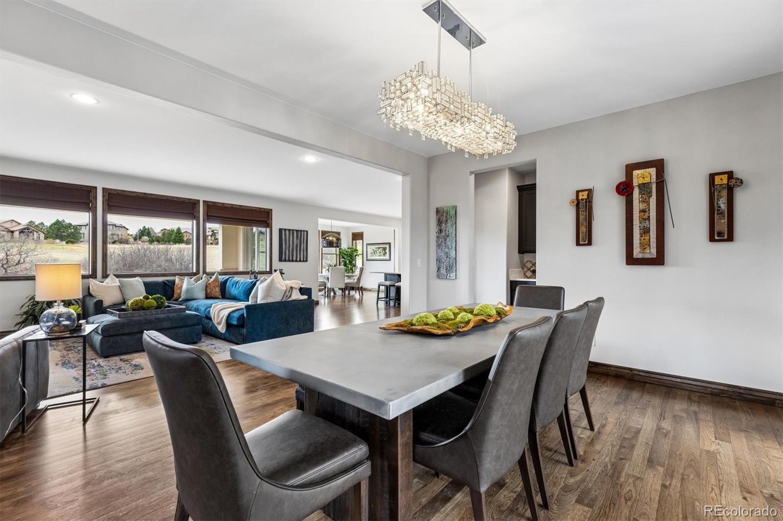 4698 Bandera Place Parker, CO 80134 - Photo 8 of 43 a view of a dining room with furniture window and outside view