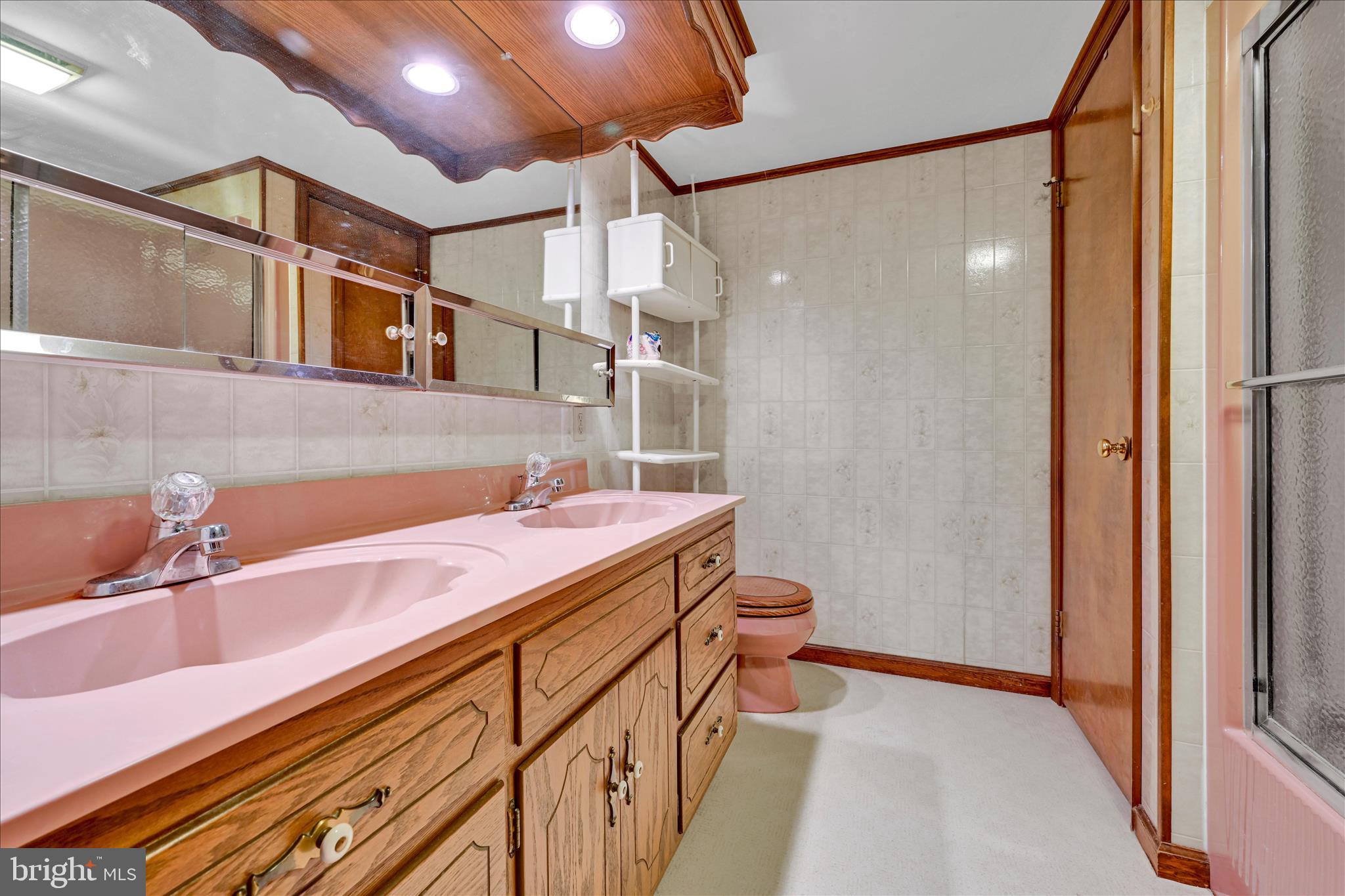 91 Williams Road Myerstown, PA 17067 - Photo 19 of 40 a bathroom with a sink and a mirror
