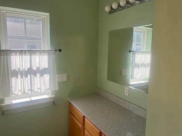 a room with a window