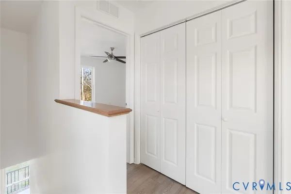 a bathroom with a shower curtain