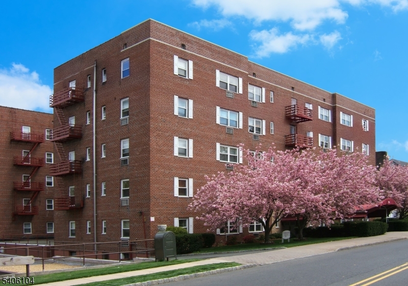 a front view of a building