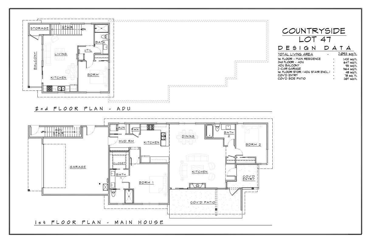 20522 Murphy Road, Unit LOT 47 Bend, OR 97702 - Photo 30 of 30 FLOOR PLAN W/ ADU