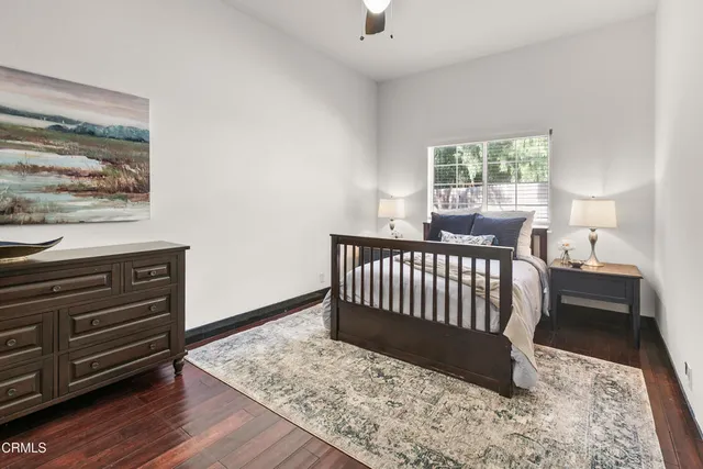 a view of a garden with an outdoor space