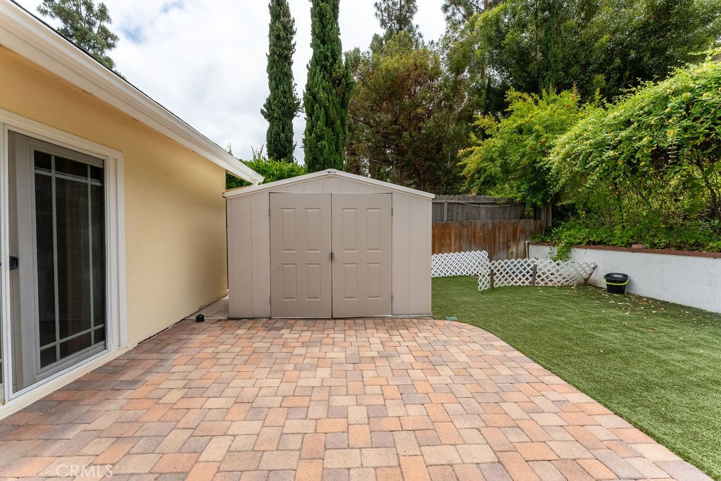 25352 Hugo Road Laguna Niguel, CA 92677 - Photo 28 of 31 Backyard large shed storage.