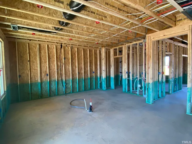 a view of a room with stairs