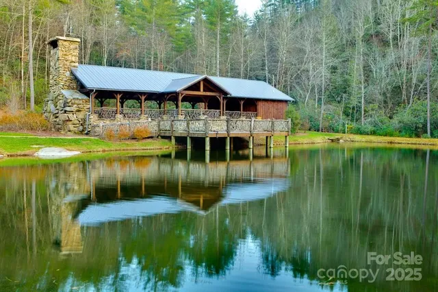 a view of a water fountain in a yard