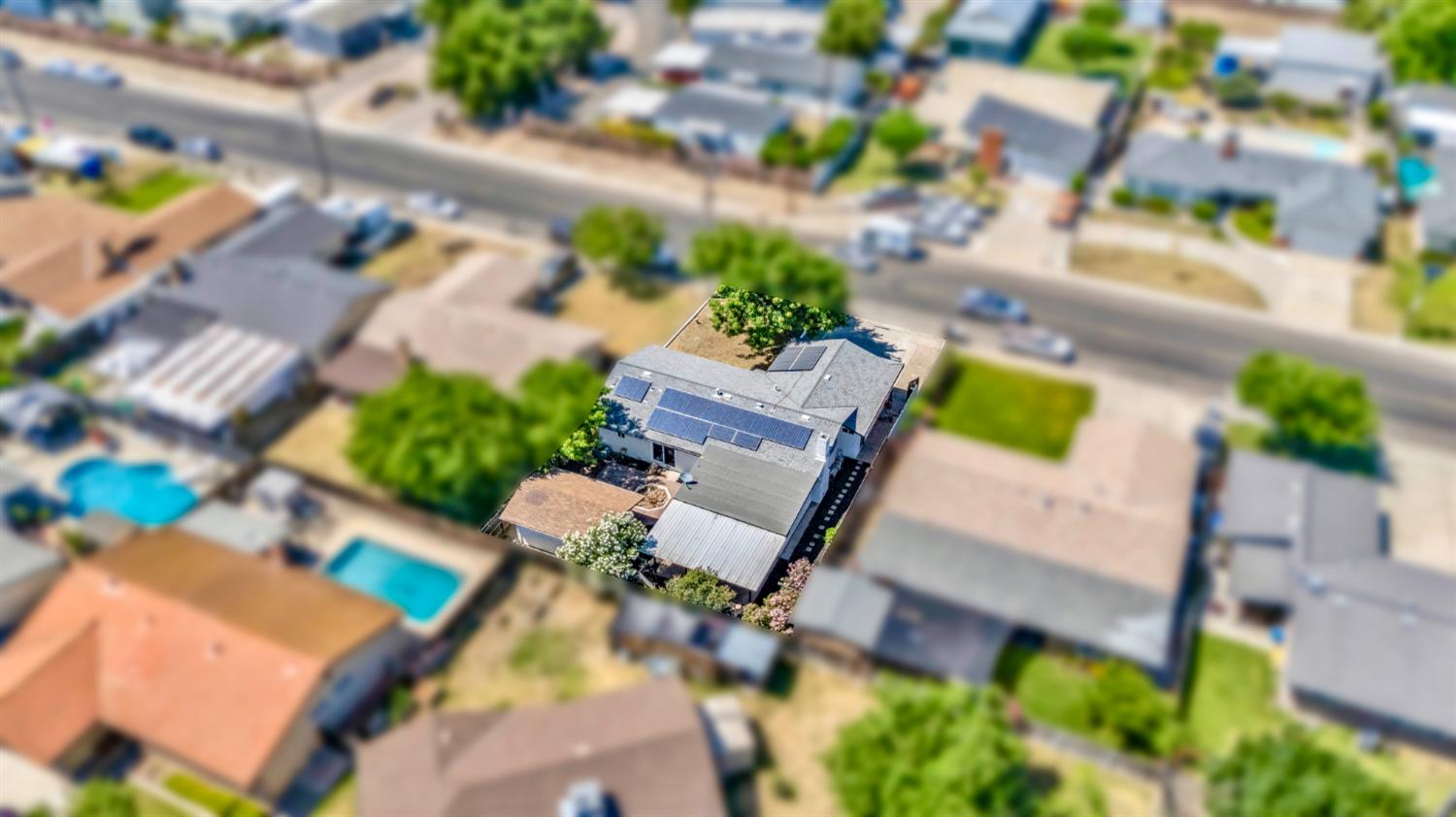 2832 Fowler Road Ceres, CA 95307 - Photo 26 of 28 an aerial view of a house with a yard