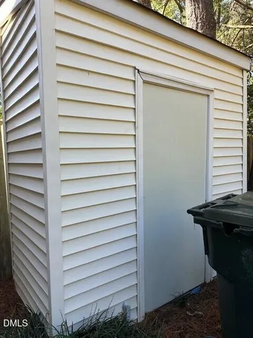 a view of a house with a door