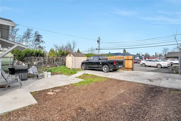 a car parked in front of a house