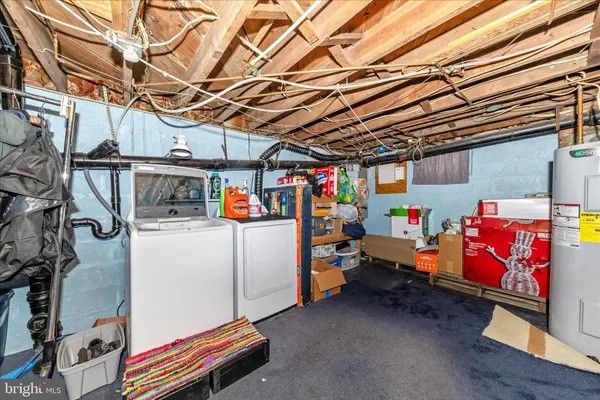 a view of storage and utility room