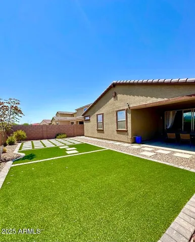 a view of a brick building