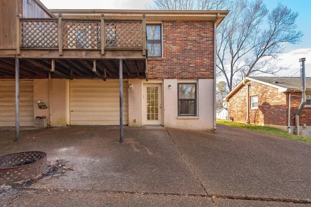 a backyard of a house