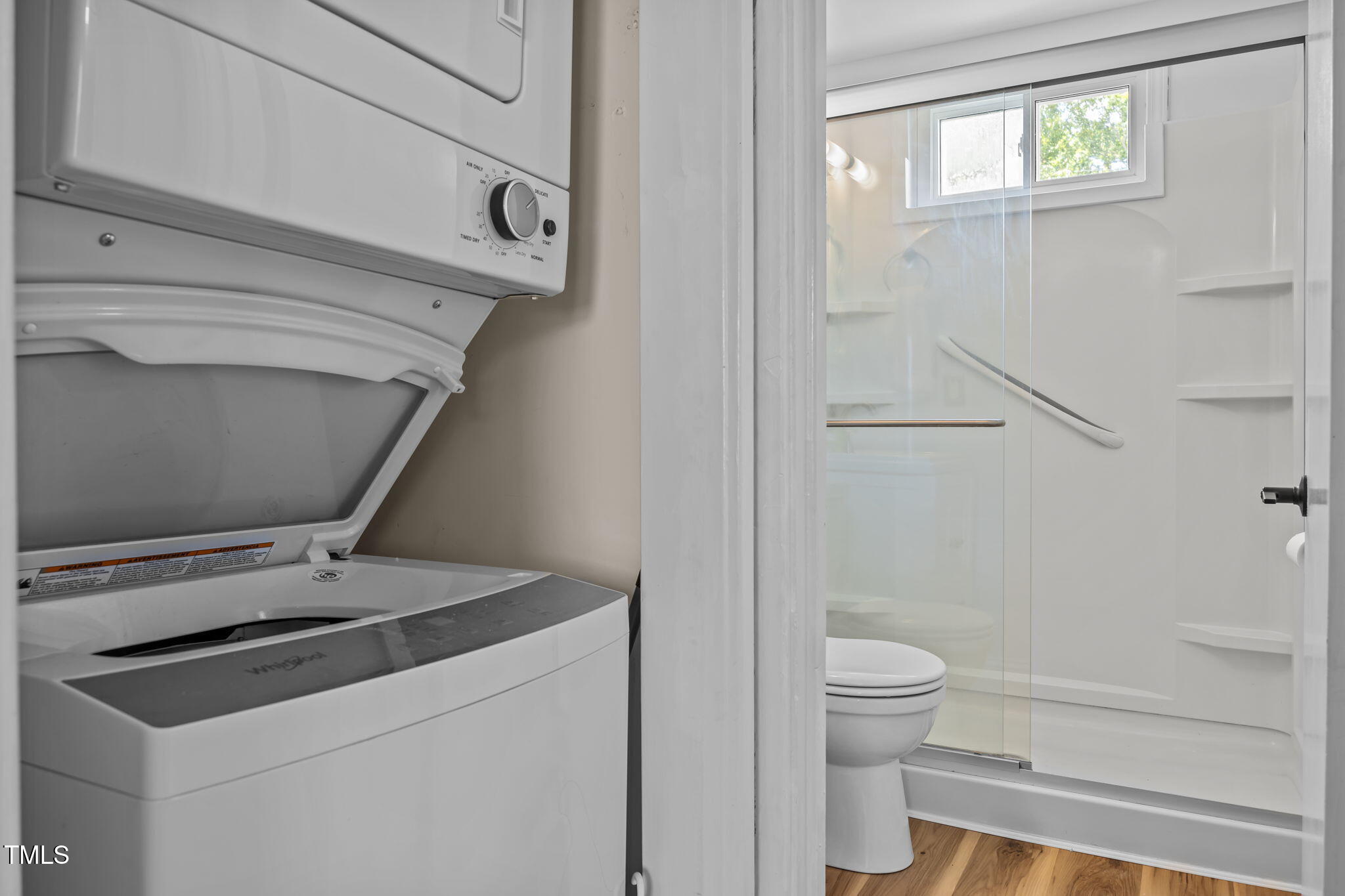 707 Daniels Street, Unit B Raleigh, NC 27605 - Photo 9 of 22 a bathroom with a granite countertop sink toilet and shower