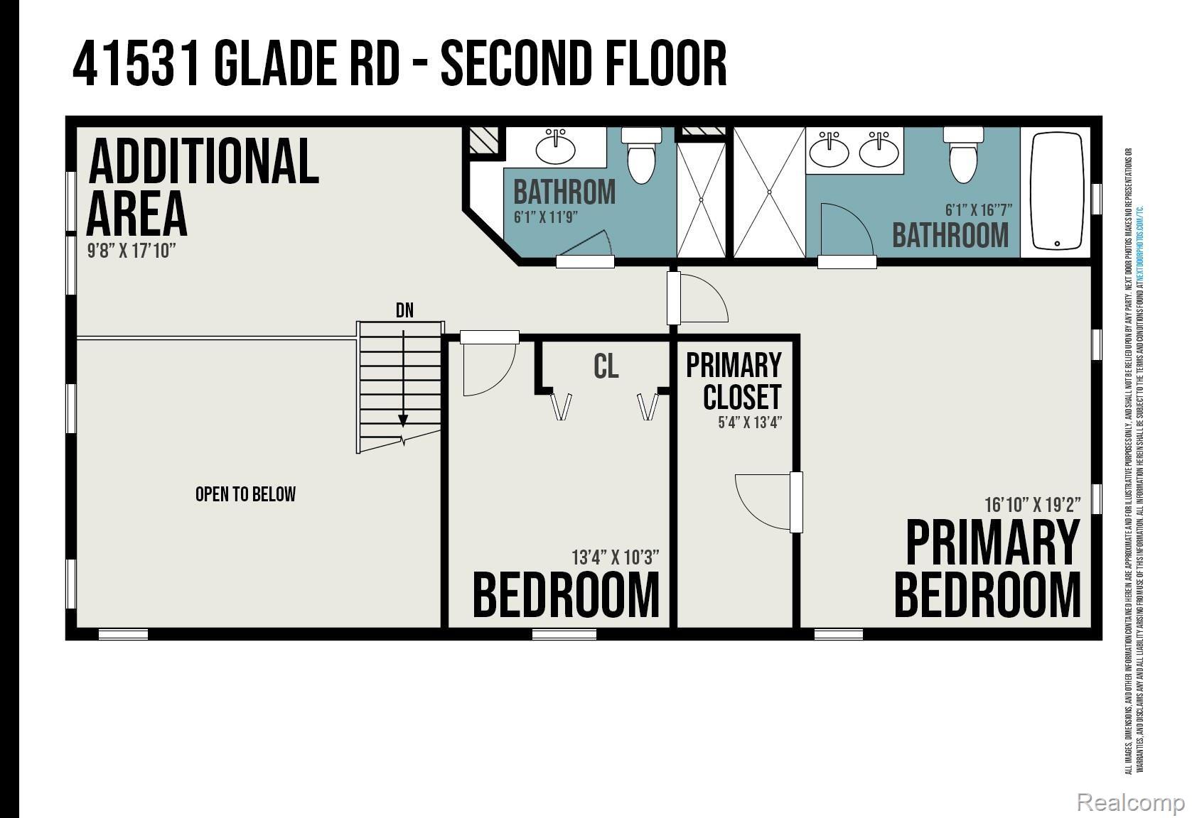 41531 Glade Road Canton, MI 48187 - Photo 37 of 37 Second Floor Floor Plan.jpg