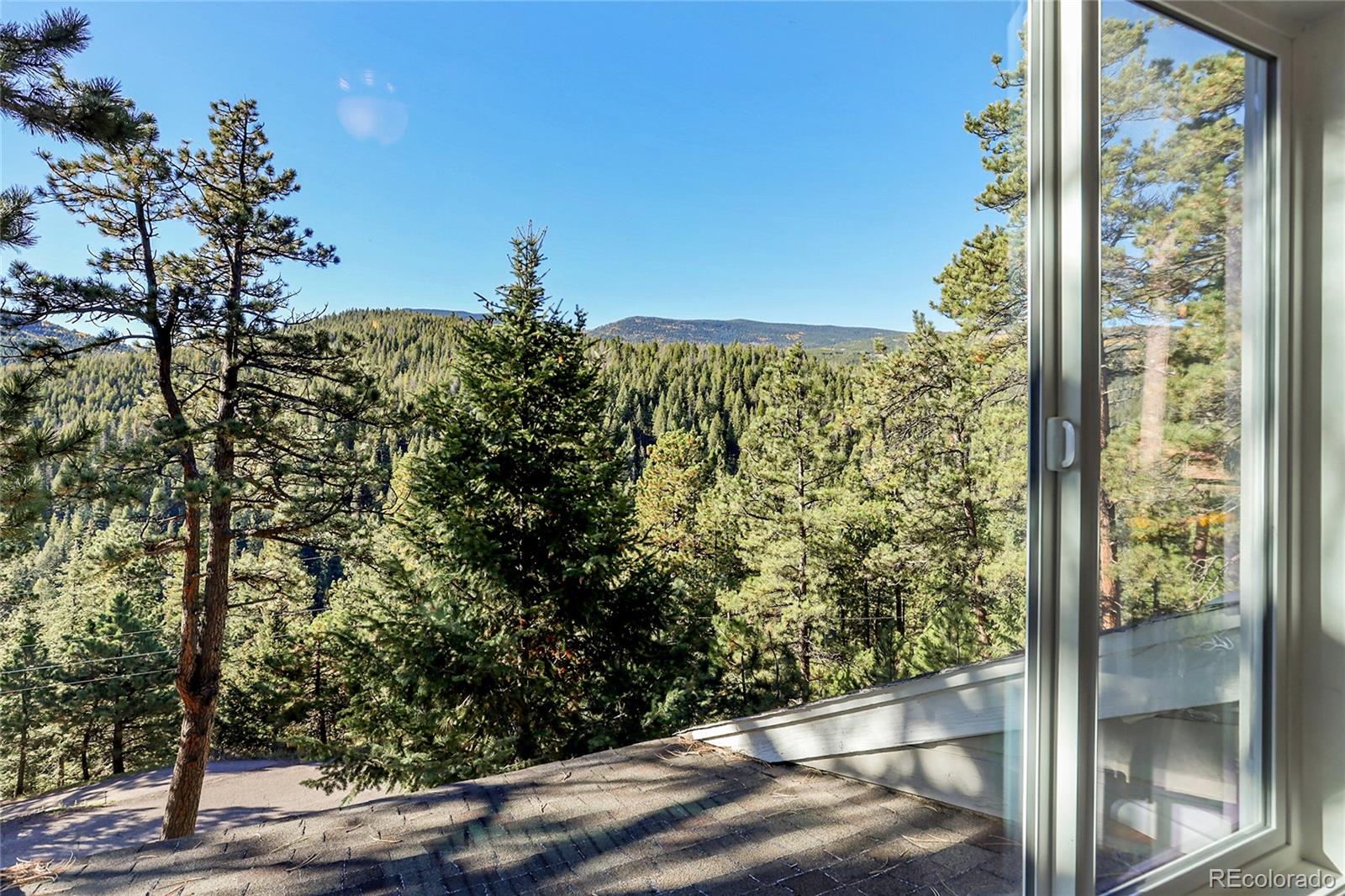 32857 Little Cub Road Evergreen, CO 80439 - Photo 29 of 48 a view of a yard from a balcony
