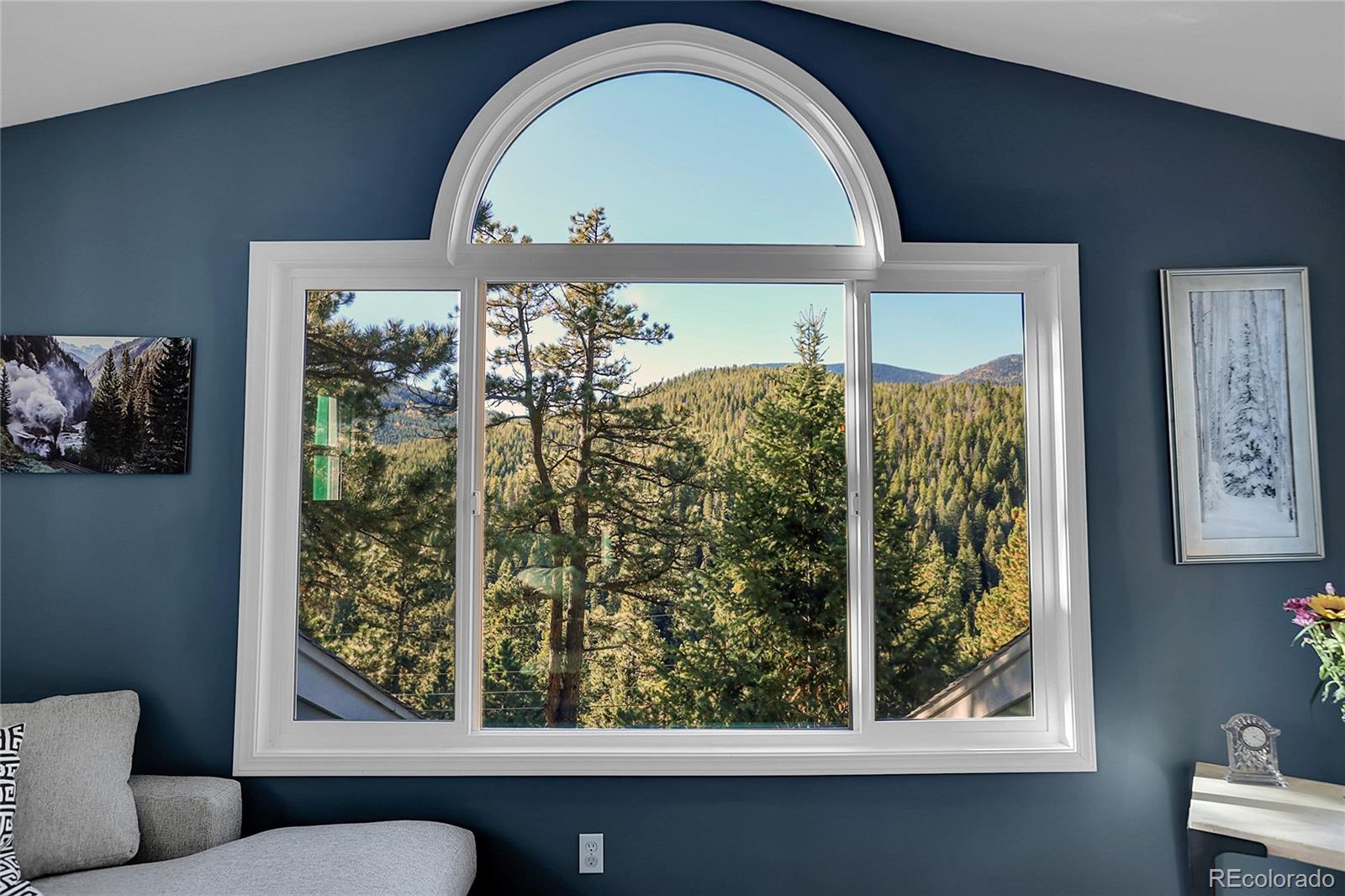 32857 Little Cub Road Evergreen, CO 80439 - Photo 8 of 48 a view of a door with a fireplace