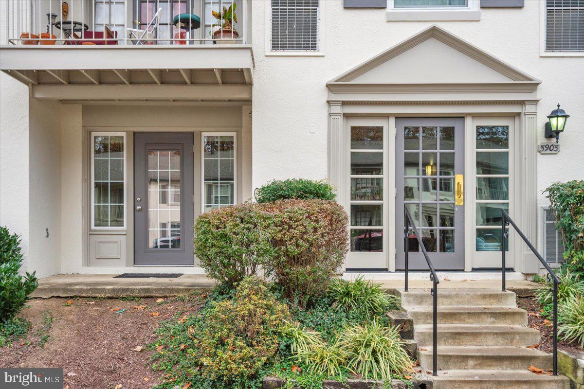 5905 Kingsford Road, Unit 384 Springfield, VA 22152 - Photo 2 of 18 Building Entrance and View of the Unit Patio