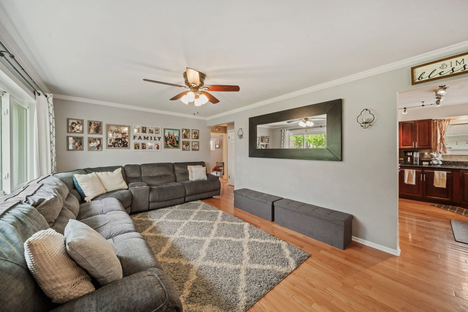 8243 Washington Street Niles, IL 60714 - Photo 10 of 30 a living room with furniture and wooden floor