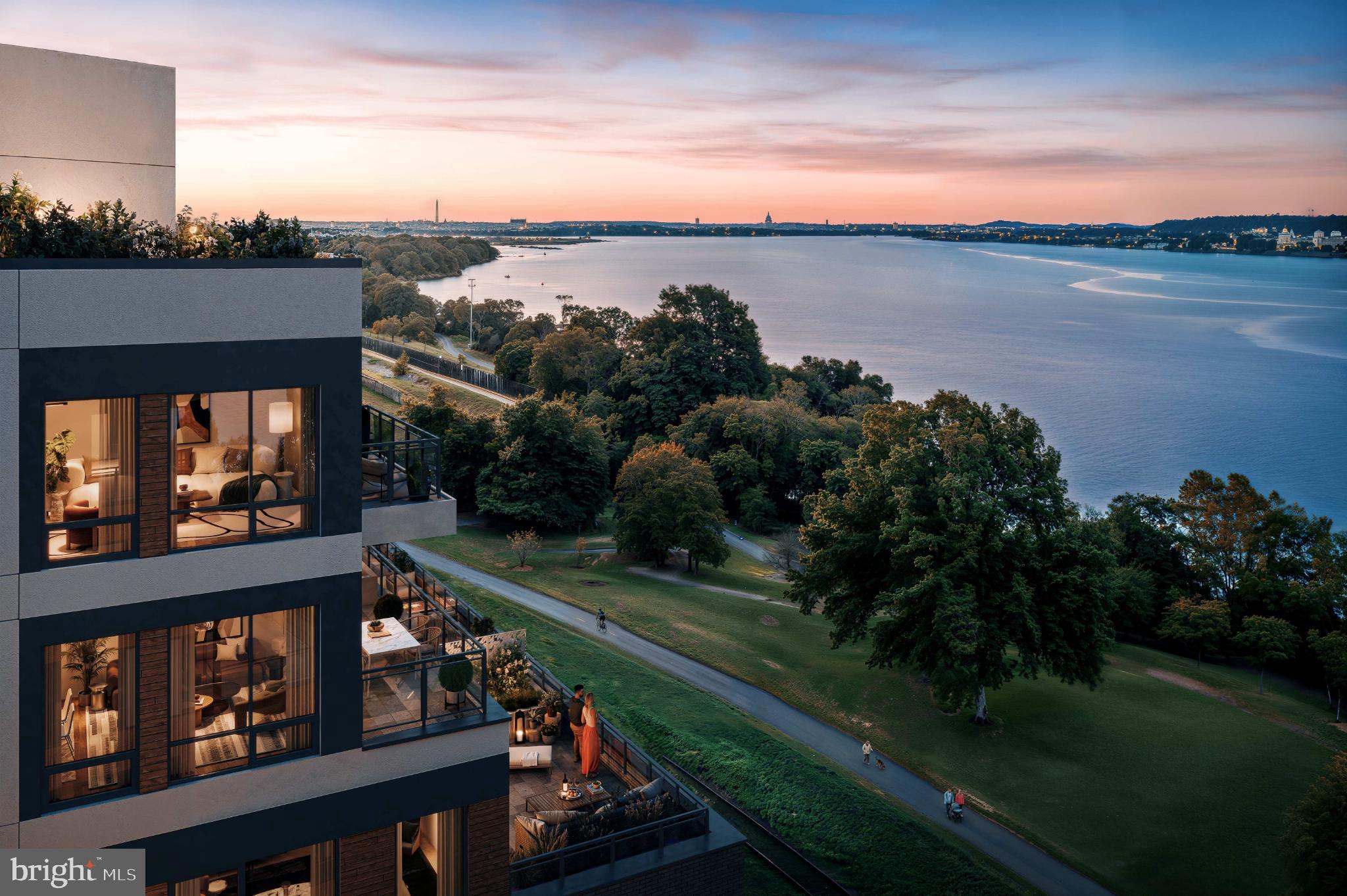 1111 North Fairfax Street, Unit 304 Alexandria, VA 22314 - Photo 3 of 12 a view of a balcony with an ocean view