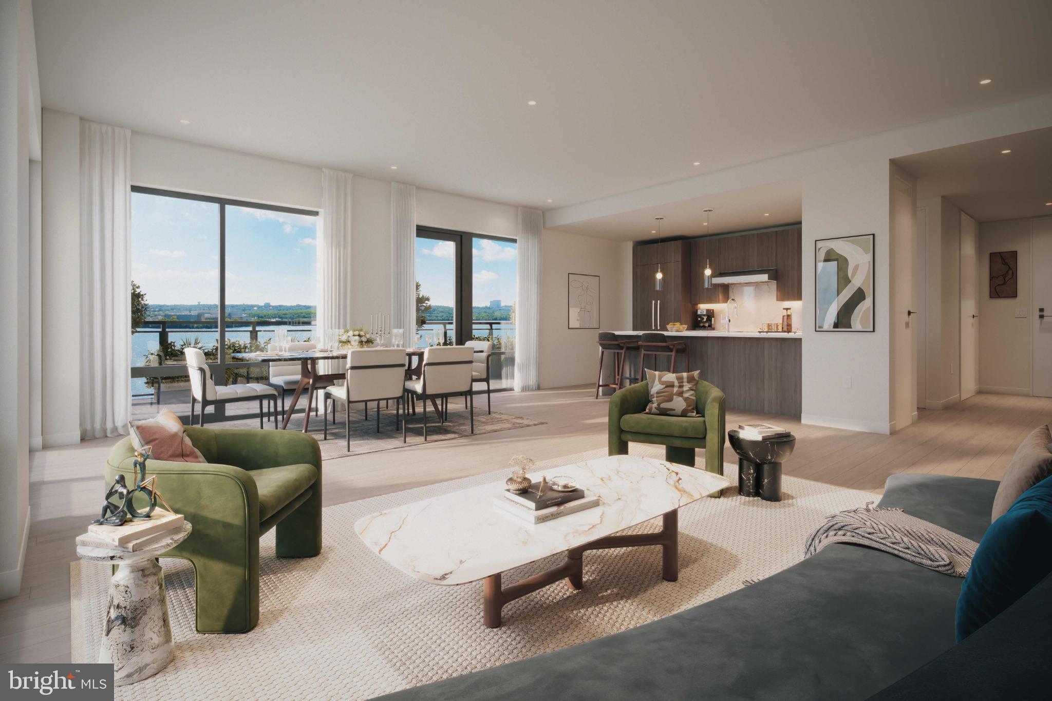1111 North Fairfax Street, Unit 304 Alexandria, VA 22314 - Photo 5 of 12 a living room with furniture and a large window