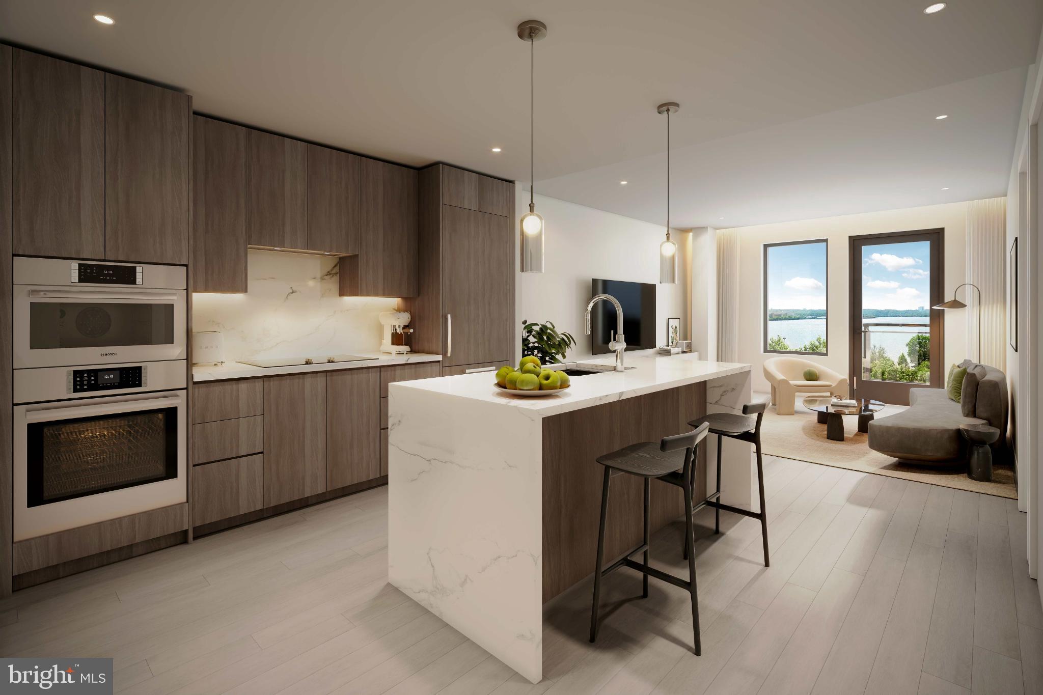 1111 North Fairfax Street, Unit 304 Alexandria, VA 22314 - Photo 6 of 12 a kitchen with sink cabinets and window