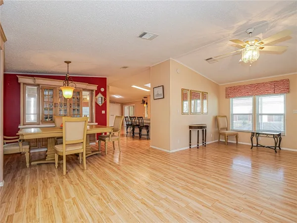 a table and chairs in a kitchen