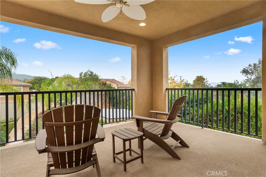 12528 Locke Circle Riverside, CA 92503 - Photo 24 of 46 a view of a two chairs in the balcony