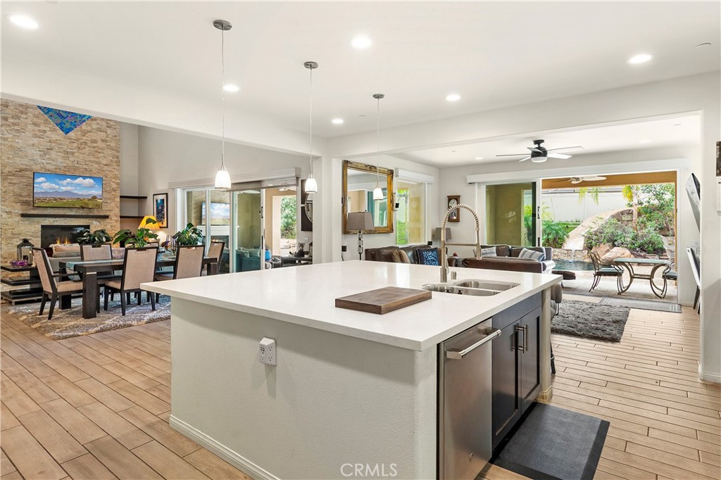 12528 Locke Circle Riverside, CA 92503 - Photo 46 of 46 a large kitchen with kitchen island a large island in it