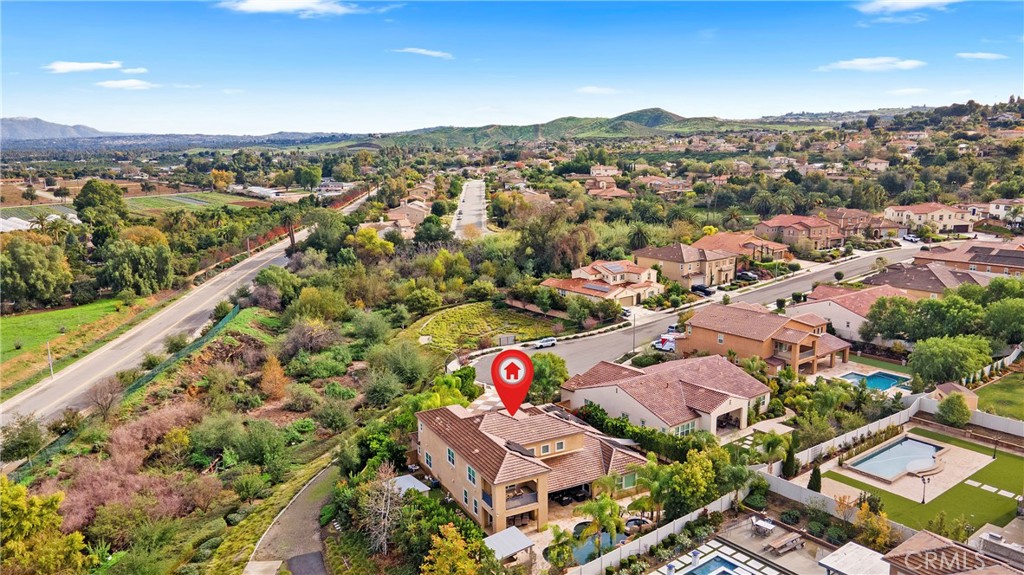 12528 Locke Circle Riverside, CA 92503 - Photo 44 of 46 an aerial view of residential houses with outdoor space