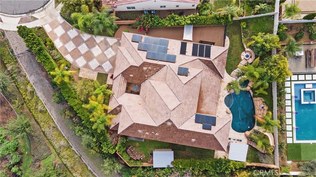 12528 Locke Circle Riverside, CA 92503 - Photo 45 of 46 an aerial view of a house with garden space and street view
