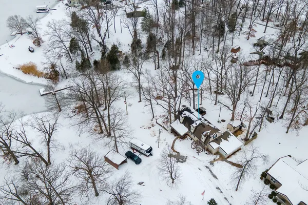 a view of light house with wooden floor