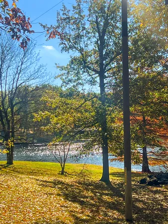 a swimming pool with an outdoor seating and yard