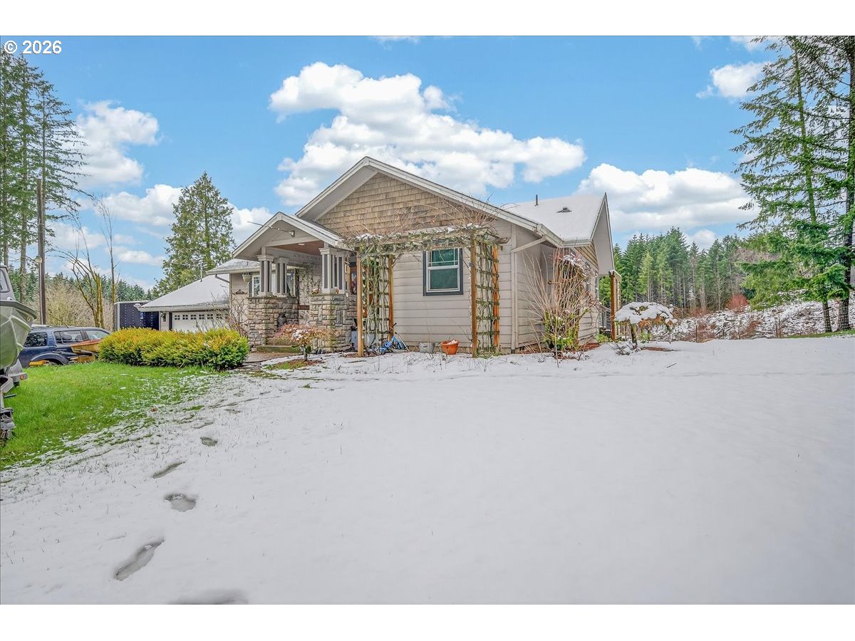 26875 Northwest Bacona Road Buxton, OR 97109 - Photo 9 of 43 a view of a house with a outdoor space