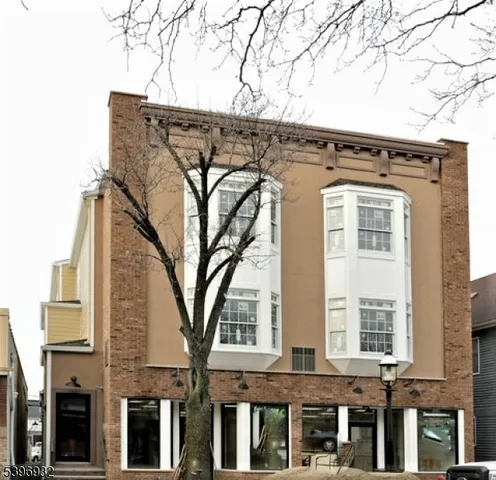 a front view of a building